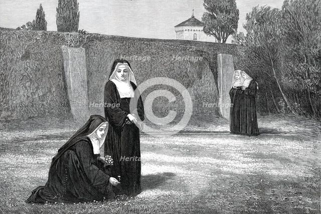 "Easter" by Edwin Bale, from the exhibition at the Dudley Gallery, 1876. Creator: Unknown.