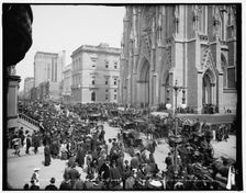 Easter crowds on Fifth Avenue, New York, c1904. Creator: Unknown