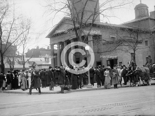 Easter Crowds; St. John's, 1911. Creator: Harris & Ewing.