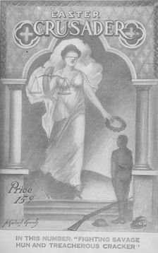 Easter Crusader, cover page, 1918-1922. Creator: A. Garland Kennedy