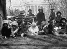 Easter Egg Rolling, White House, 1911. Creator: Harris & Ewing
