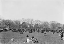 Easter Egg Rolling, White House, 1914. Creator: Harris & Ewing