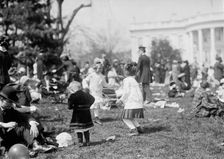 Easter Egg Rolling, White House, 1914. Creator: Harris & Ewing