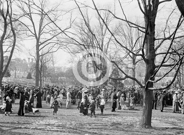 Easter Egg Rolling, White House, 1914. Creator: Harris & Ewing.