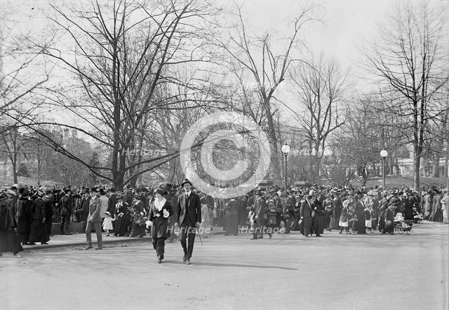 Easter Egg Rolling, White House, 1914. Creator: Harris & Ewing.