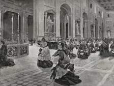 Easter in Rome, Italy, 1898. Creator: Enrique Laporta Valor
