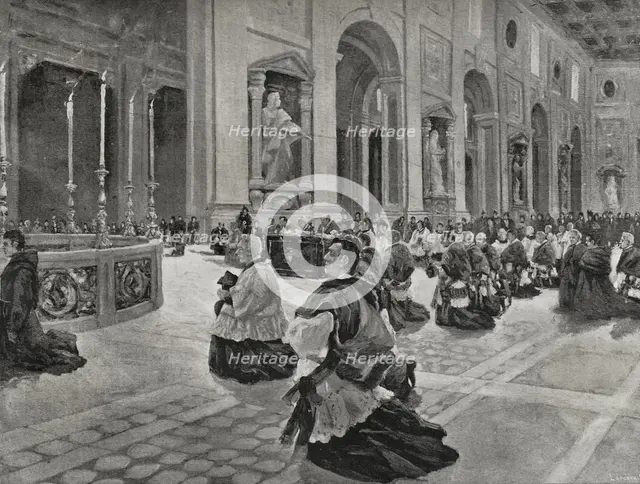 Easter in Rome, Italy, 1898. Creator: Enrique Laporta Valor.