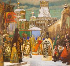 Easter procession. Creator: Brailovsky, Leonid Mikhaylovich (1867-1937)