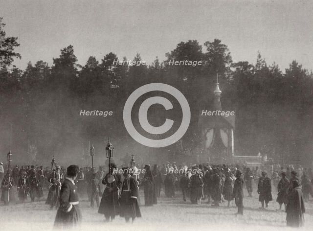Easter procession, Sarov Monastery, Russia, 1903. Artist: K von Hahn