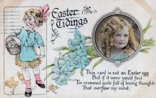 Easter Tidings greetings card, c1923