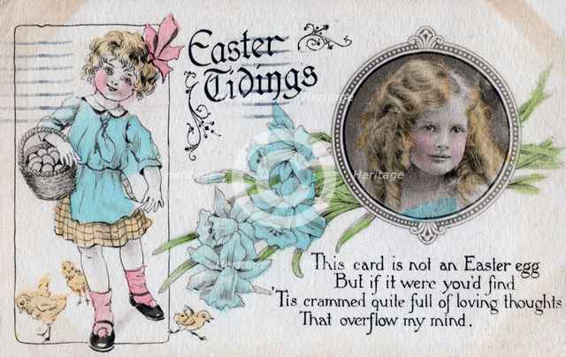 'Easter Tidings', greetings card, c1923. Artist: Unknown