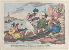 Easterly Winds, or Scudding Under Bare Poles, May 10, 1810., May 10, 1810. Creator: Thomas Rowlandson