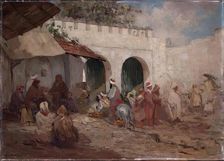 Eastern Village Scene, c1872-1910. Creator: George Davidson