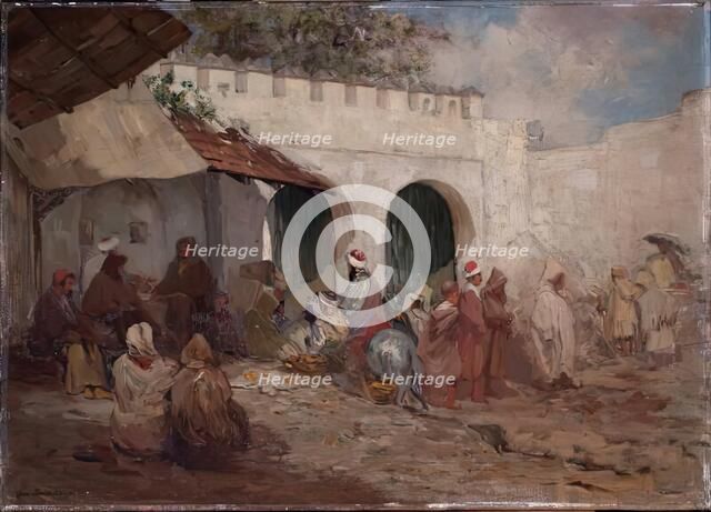 Eastern Village Scene, c1872-1910. Creator: George Davidson.