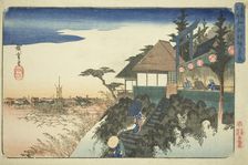 Eastern Ascent to the Kanda Myojin Shrine (Kanda Myojin higashizaka), from the series..., c.1832/38. Creator: Ando Hiroshige