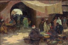 Eastern bazaar scene 1880-1936. Creator: Terrick Williams