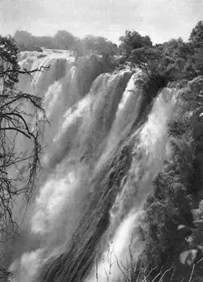 Eastern cataract, Victoria Falls, Livingstone to Broken Hill, Northern Rhodesia, 1925 (1927). Artist: Thomas A Glover