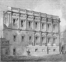 Eastern Front of the Banqueting room, Whitehall 1835, (1845). Artist: John Jackson