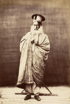 Eastern Man with White Beard, Standing, 1860s. Creator: Unknown
