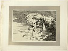 Eastern Patriarch, from the first issue of Specimens of Polyautography, 1803. Creator: James Barry