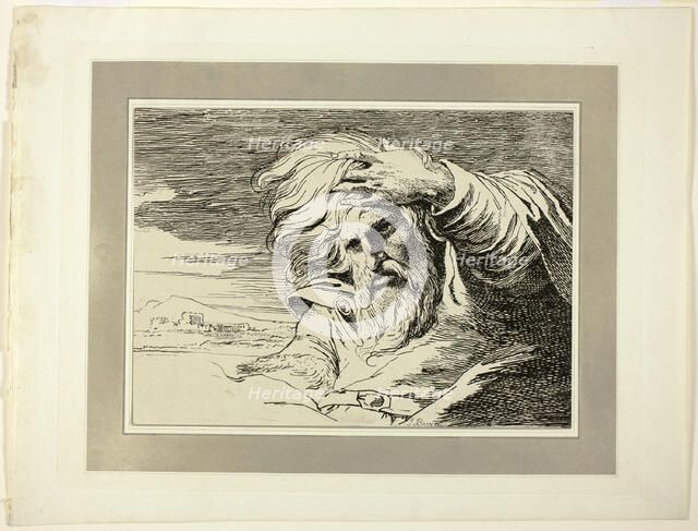 Eastern Patriarch, from the first issue of Specimens of Polyautography, 1803. Creator: James Barry.