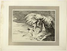 Eastern Patriarch, from the first issue of Specimens of Polyautography, 1803. Creator: James Barry