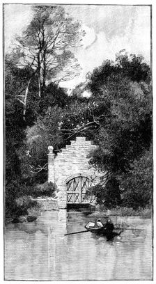 Eastwell Park: the boat-house, 1895. Creator: Unknown