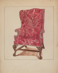 Easy Chair, 1935/1942. Creator: Florence Neal