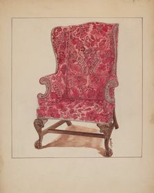 Easy Chair, 1935/1942. Creator: Florence Neal