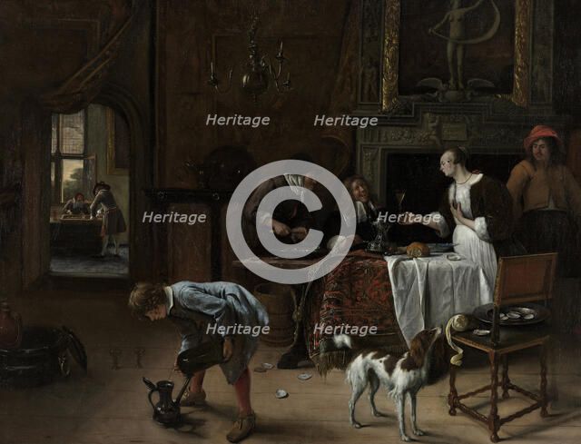 Easy come, easy go, 1661. Artist: Steen, Jan Havicksz (1626-1679)