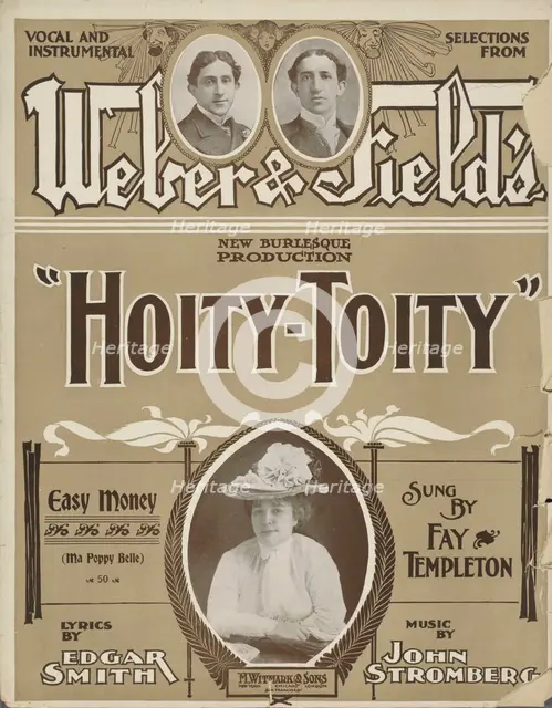 'Easy money (Ma poppy belle)', 1901. Creator: Unknown.