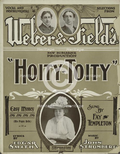 'Easy money (Ma poppy belle)', 1901. Creator: Unknown.