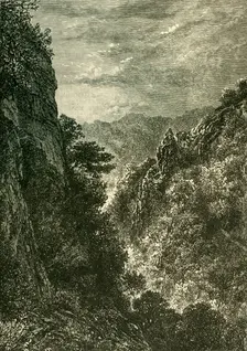 Ebbor Gorge 1898. Creator: Unknown