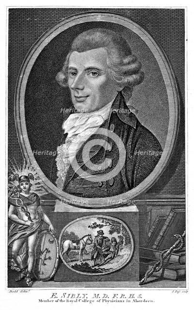 Ebenezer Sibly, British astrologer and physician, late 18th century. Artist: Unknown