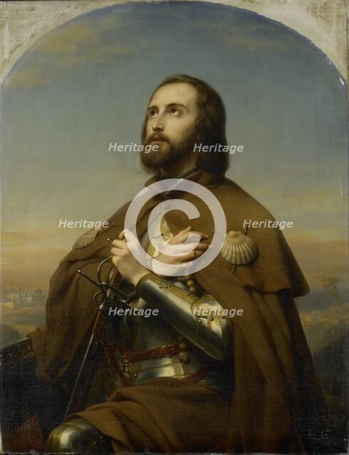 Eberhard (1445-96), Duke of Würtemberg, as a Pilgrim in the Holy Land, 1846. Creator: Nicaise de Keyser.