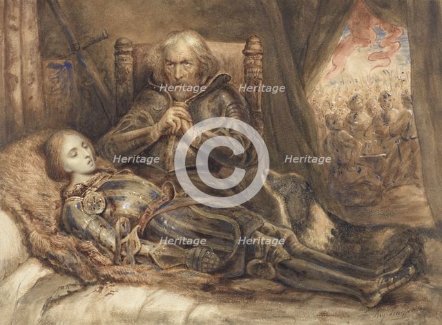 Eberhard von Württenberg mourning his son, 1805-1858. Creator: Ary Scheffer.
