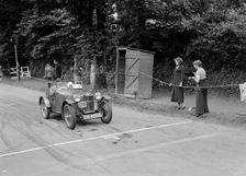 EC Haesendonck's MG PB competing at the MCC Torquay Rally, July 1937. Artist: Bill Brunell