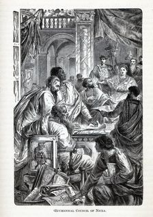 Ecumenical Council of Nicea, 1882. Artist: Anonymous