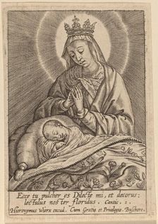 Ecce tu pulcher es Dilecte .... Creator: Hieronymous Wierix