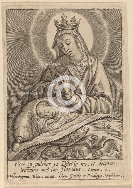 Ecce tu pulcher es Dilecte .... Creator: Hieronymous Wierix.