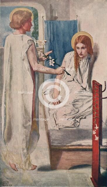 Ecce Ancilla Domini! (The Annunciation), 1849-50, (1911). Artist: Dante Gabriel Rossetti