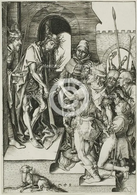 Ecce Homo, from The Passion, c. 1480. Creator: Martin Schongauer.