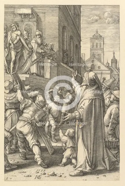 Ecce Homo, from The Passion of Christ, 1597. Creator: Hendrik Goltzius.
