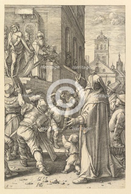 Ecce Homo, from The Passion of Christ, 1597. Creator: Hendrik Goltzius.