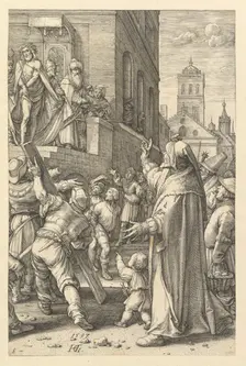 Ecce Homo, from The Passion of Christ, 1597. Creator: Hendrik Goltzius