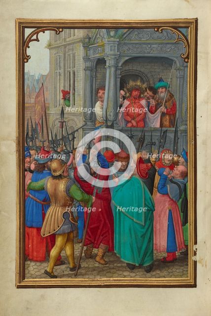 Ecce Homo; Prayer Book of Cardinal Albrecht of Brandenburg, about 1525-1530. Creator: Simon Bening.