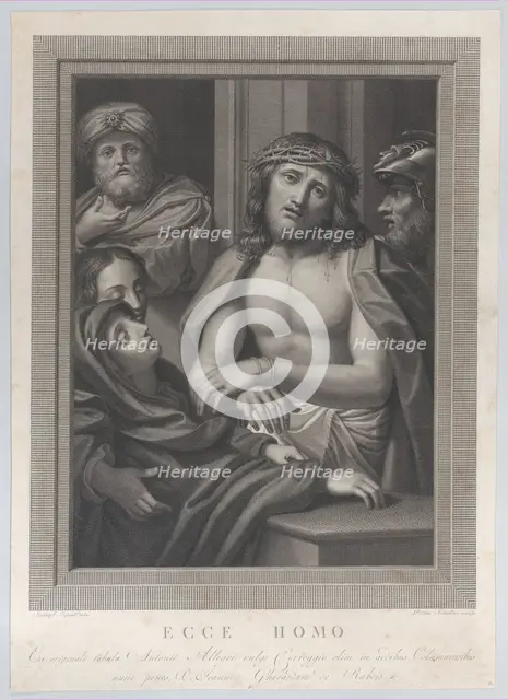Ecce Homo, with Pontius Pilate behind him at left, the Virgin fainting at lower left,..., 1783-1812. Creator: Stefano Tofanelli.