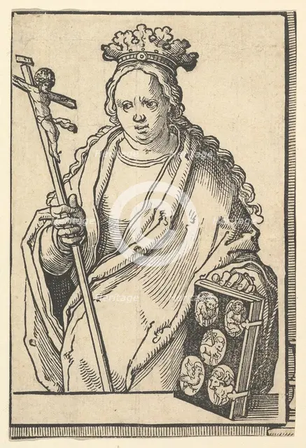 Ecclesia Christi (Faith), from the series of Sibyls, ca. 1530. Creator: Lucas van Leyden.