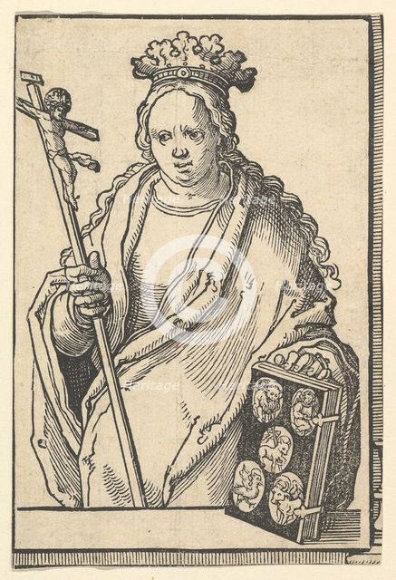 Ecclesia Christi (Faith), from the series of Sibyls, ca. 1530. Creator: Lucas van Leyden.