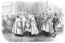 Ecclesiastical Council at Rome: procession of bishops entering the council chamber, 1870. Creator: Unknown